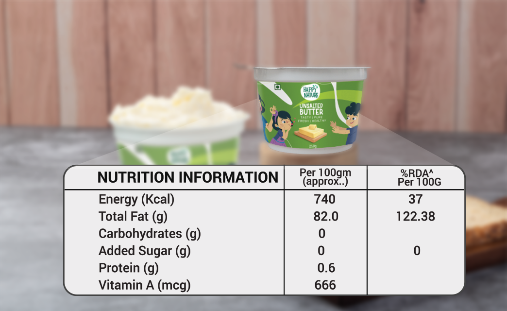 HN Unsalted Butter 250gm