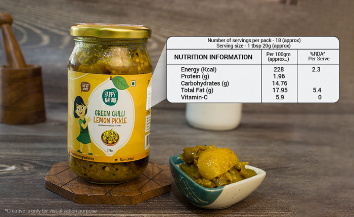 Grandma's Green Chilli Lemon Pickle