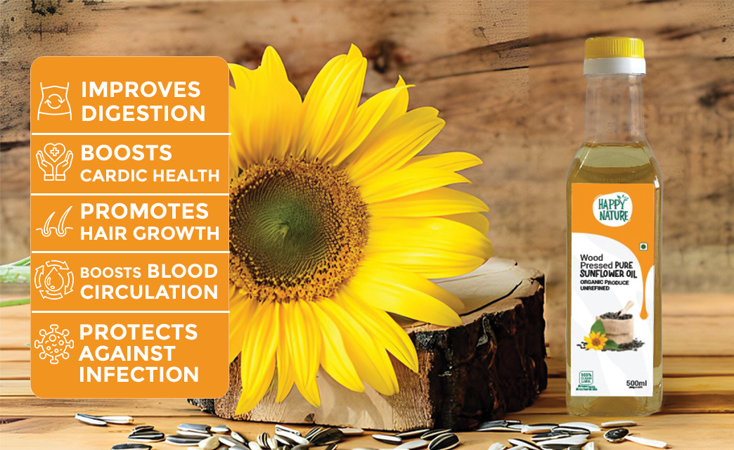 Wood-Pressed Sunflower Oil