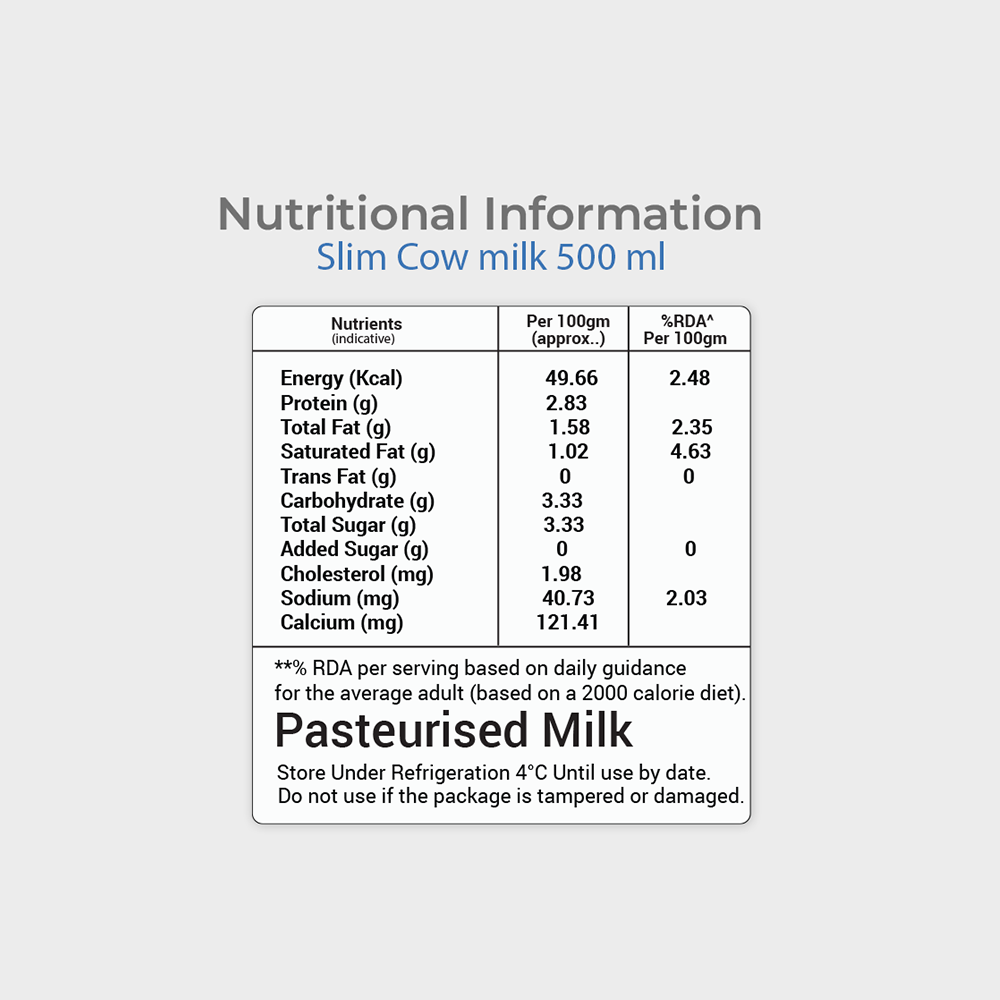 Slim Cow Milk - Low Fat