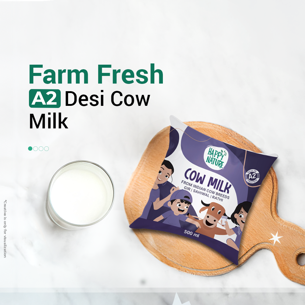 A2 Desi Cow Milk Pouch - Certified (Test2)